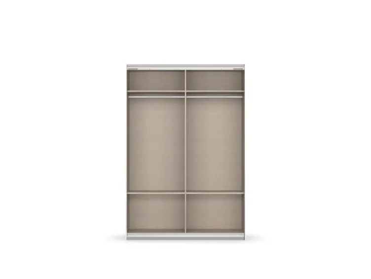 Quadra Schwebetürenschrank mit Glaselementen