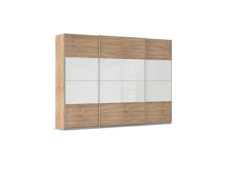 Quadra Schwebetürenschrank mit Glaselementen