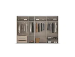 Quadra Schwebetürenschrank mit Glaselementen