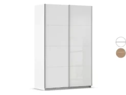 Quadra Schwebetürenschrank mit Glaselementen