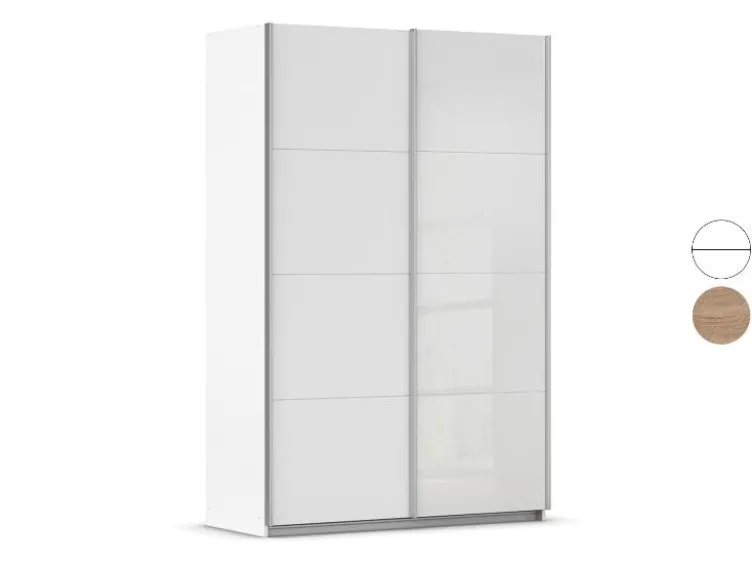 Quadra Schwebetürenschrank mit Glaselementen