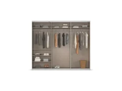 Quadra Schwebetürenschrank mit Glaselementen