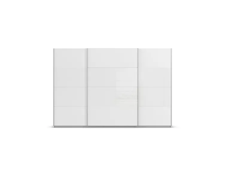Quadra Schwebetürenschrank mit Glaselementen