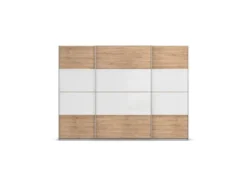 Quadra Schwebetürenschrank mit Glaselementen