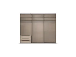 Quadra Schwebetürenschrank mit Glaselementen