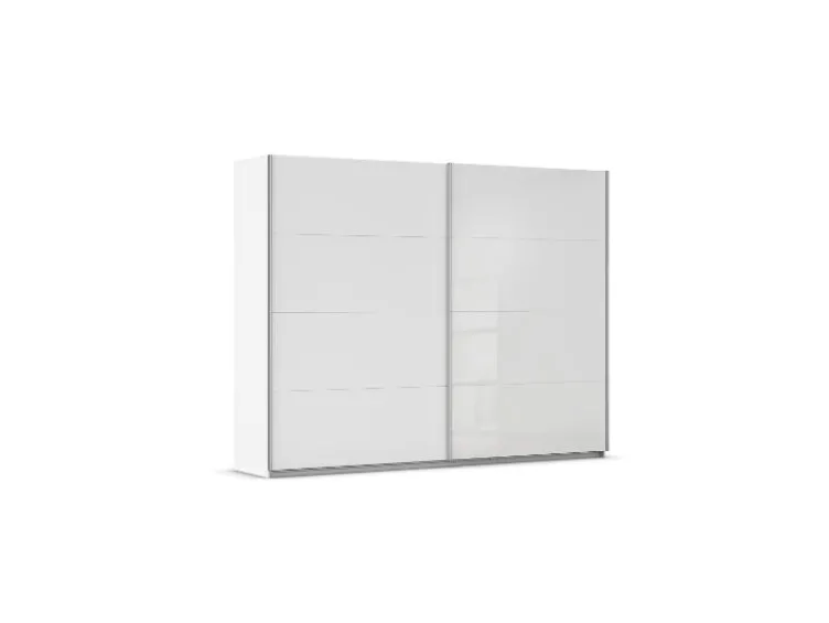 Quadra Schwebetürenschrank mit Glaselementen