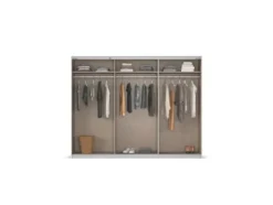 Quadra Schwebetürenschrank mit Glaselementen