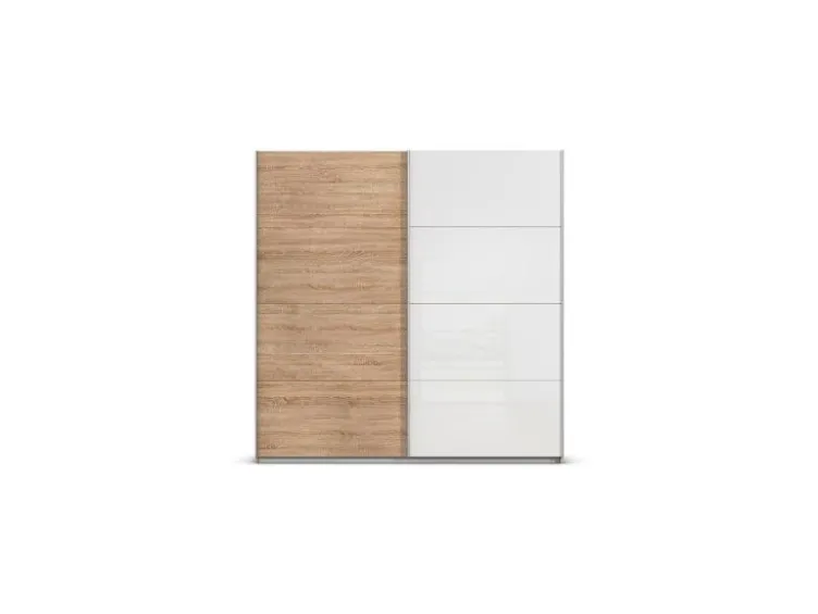 Quadra Schwebetürenschrank mit Glaselementen