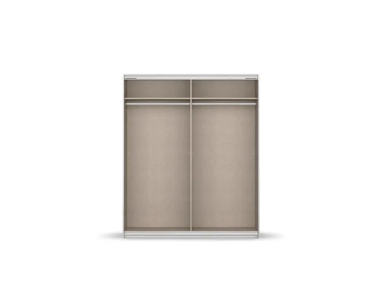 Quadra Schwebetürenschrank mit Glaselementen