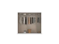 Quadra Schwebetürenschrank mit Glaselementen