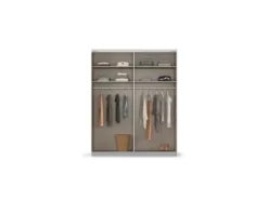 Quadra Schwebetürenschrank mit Glaselementen