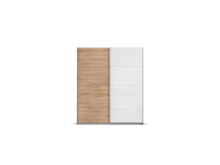 Quadra Schwebetürenschrank mit Glaselementen