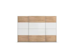 Quadra Schwebetürenschrank mit Glaselementen