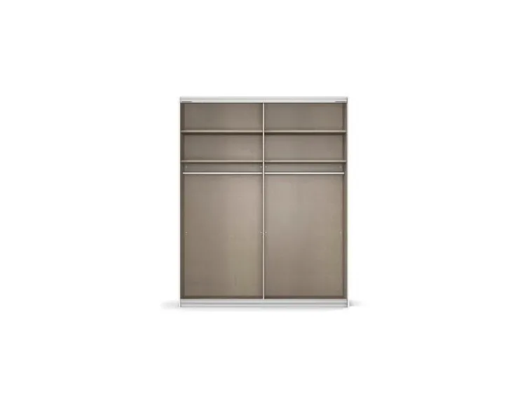 Quadra Schwebetürenschrank mit Glaselementen