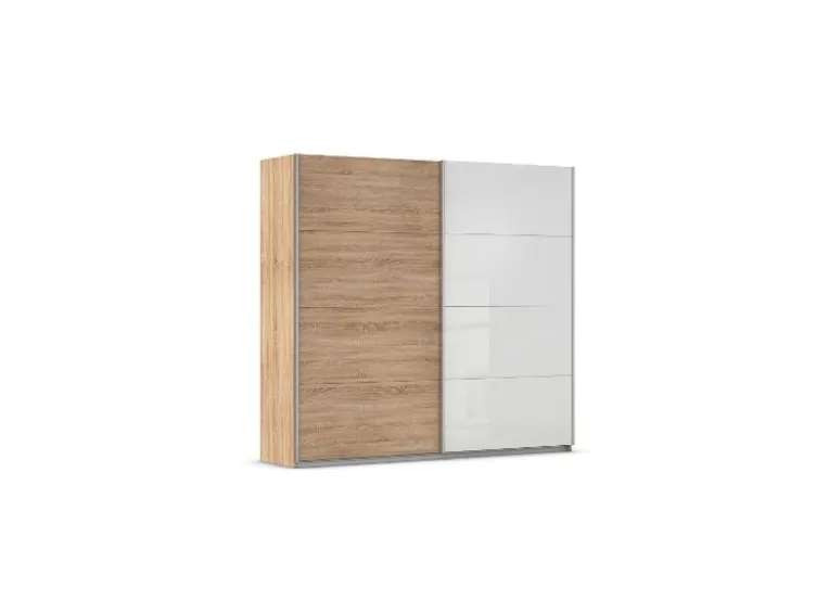 Quadra Schwebetürenschrank mit Glaselementen