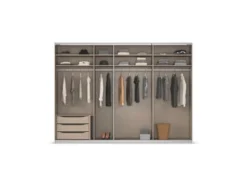 Quadra Schwebetürenschrank mit Glaselementen