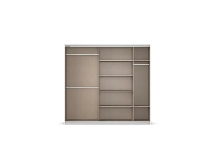 Quadra Schwebetürenschrank mit Glaselementen