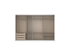 Quadra Schwebetürenschrank mit Glaselementen