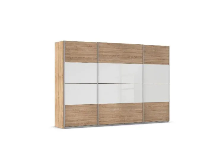 Quadra Schwebetürenschrank mit Glaselementen
