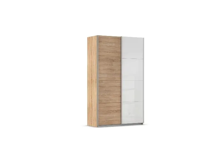 Quadra Schwebetürenschrank mit Glaselementen