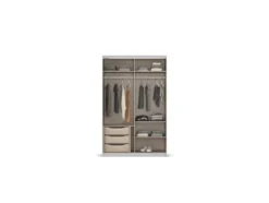 Quadra Schwebetürenschrank mit Glaselementen