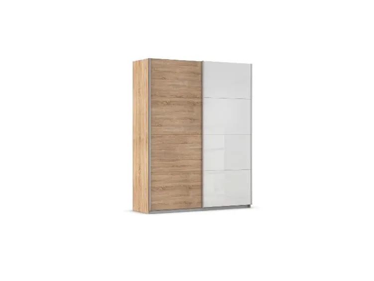 Quadra Schwebetürenschrank mit Glaselementen