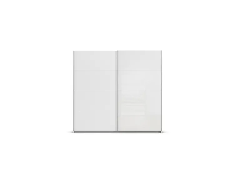 Quadra Schwebetürenschrank mit Glaselementen