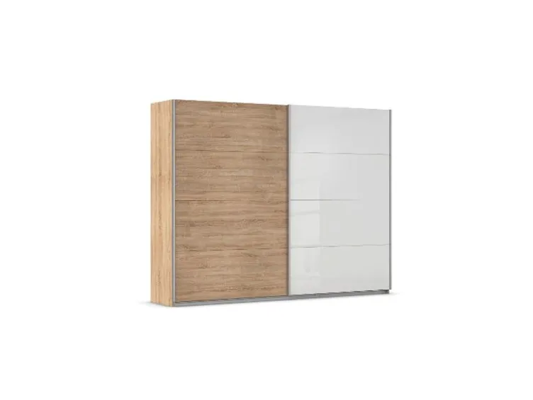 Quadra Schwebetürenschrank mit Glaselementen