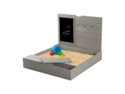 Sandkasten mit Deckel, Tafel und Haken