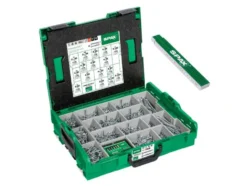 Schrauben-Set »L-BOXX WIROX«, Senkkopfschrauben, 16 Abmessungen, 2446 Stück, inkl. BITcheck und Zollstock