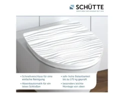 Schütte WC-Sitz High Gloss mit Absenkautomatik und Schnellverschluss
