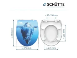 Schütte WC-Sitz High Gloss mit Absenkautomatik und Schnellverschluss
