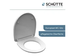 Schütte WC-Sitz High Gloss mit Absenkautomatik und Schnellverschluss