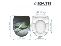 Schütte WC-Sitz High Gloss mit Absenkautomatik und Schnellverschluss