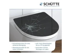 Schütte WC-Sitz High Gloss mit Absenkautomatik und Schnellverschluss