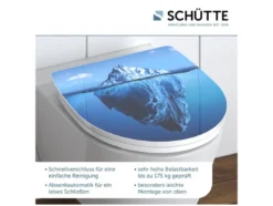 Schütte WC-Sitz High Gloss mit Absenkautomatik und Schnellverschluss