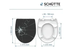 Schütte WC-Sitz High Gloss mit Absenkautomatik und Schnellverschluss