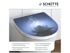 Schütte WC-Sitz High Gloss mit Absenkautomatik und Schnellverschluss