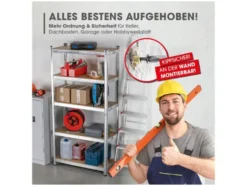 Schwerlastregal mit 5 belastbaren Holzböden