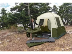 Selbstaufblasende Campingmatte / Luftzellen-Campingmatte mit Kopfkissen
