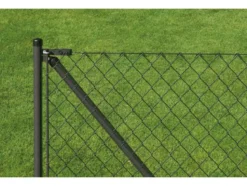 Set Maschendrahtzaun zum Einbetonieren 25m, anthrazit