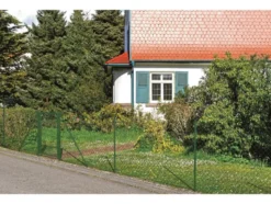 Set Maschendrahtzaun zum Einbetonieren, 25 m, grün