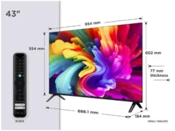 SF560 QLED Fernseher Fire TV Full HD Smart TV HDR Fernseher Alexa Triple-Tuner, 43 Zoll