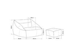 Sitzsack »COZY«, inkl. Hocker