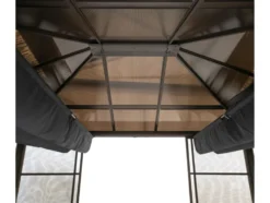 SOJAG Canada Pavillon »Castel«, aus Aluminium, inkl. Sonnensegel u. Insektenschutz, bronze