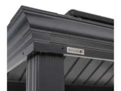 SOJAG Canada Pavillon »Messina«, aus Aluminium und Stahl, mit Seitenablagen u. Rauchablass