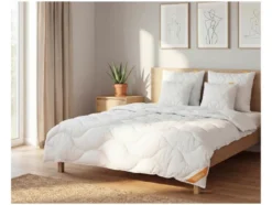 Sommer-Steppbett Aloe Vera, 155 x 220 cm