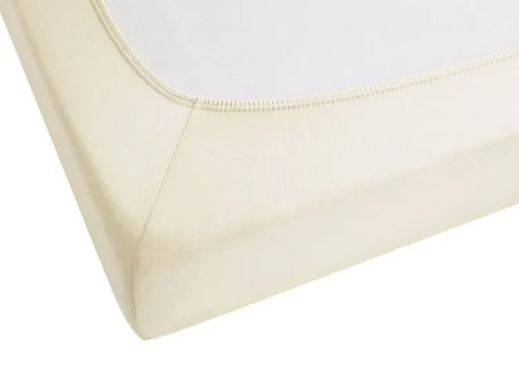 Spannbettlaken Baumwoll-Feinjersey, Steghöhe bis 22 cm