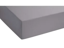 Spannbettlaken Baumwoll-Feinjersey, Steghöhe bis 22 cm