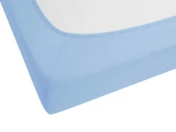 Spannbettlaken Baumwoll-Feinjersey, Steghöhe bis 22 cm